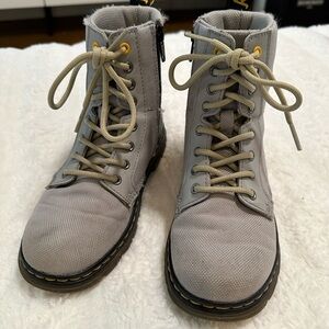 Gray Dr. Martens Youth Boots